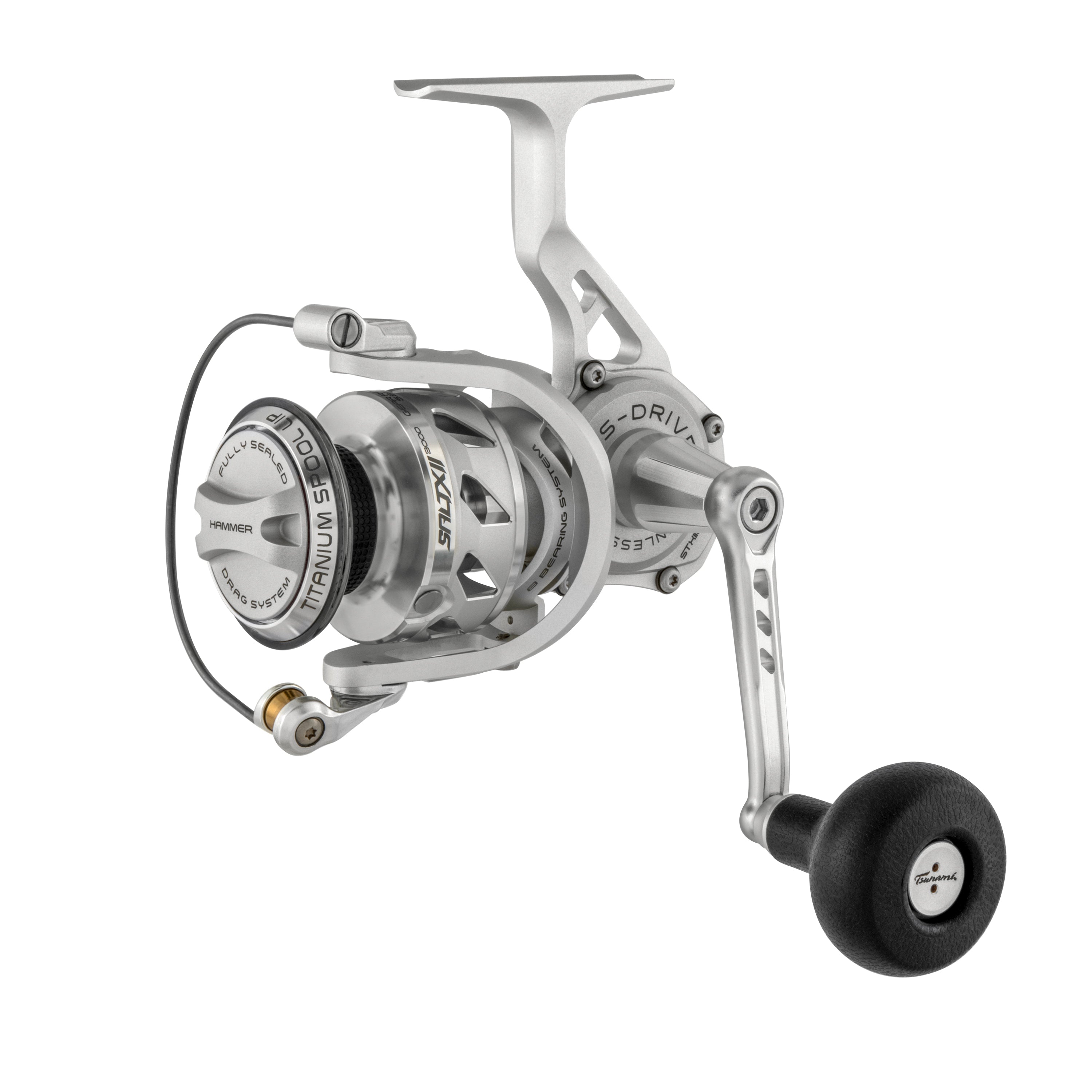 tsunami barrier 2 reel II Spinning Standard with a heavy duty aluminum bail wire Spinning Reel Combo Tsunami Barrier