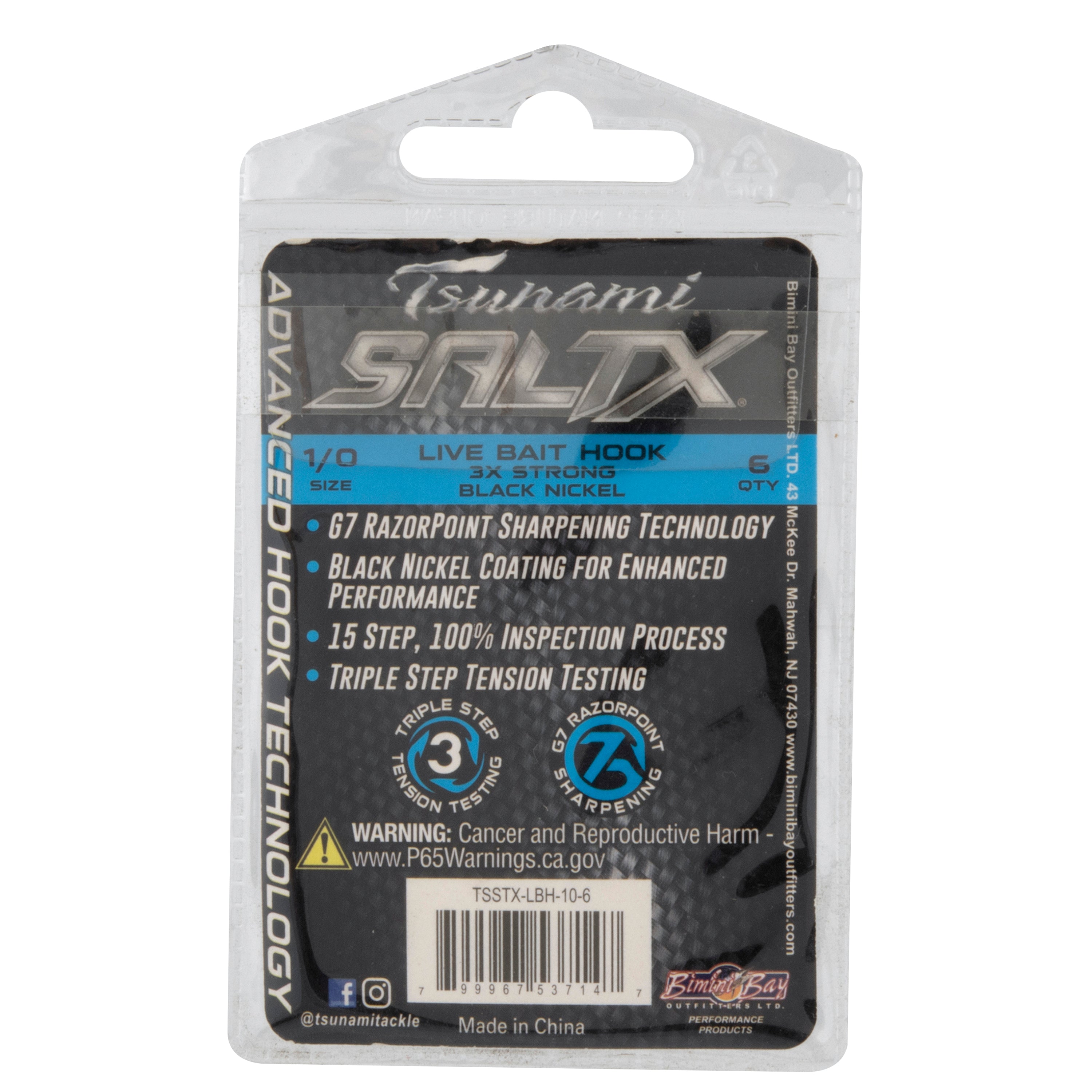 SaltX 3X Live Bait Hooks