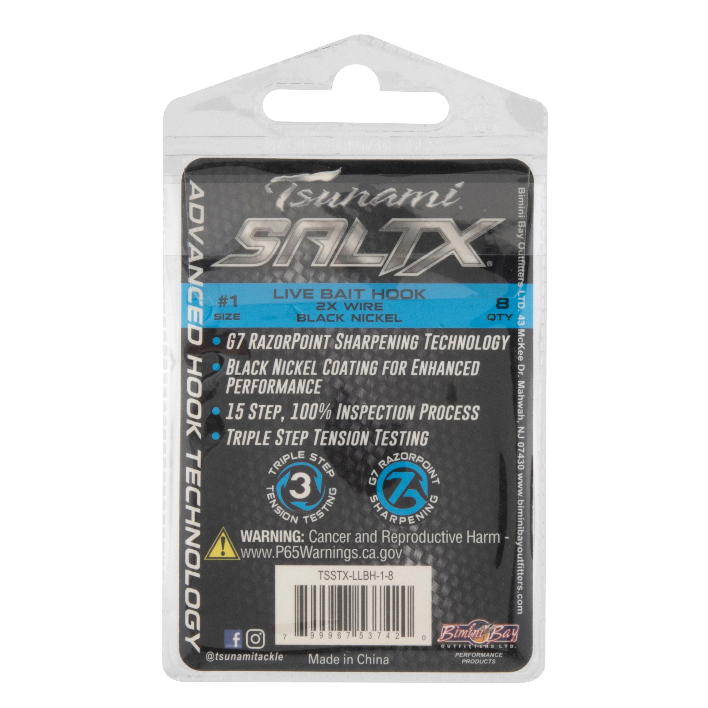 SaltX 1X Live Bait Hooks