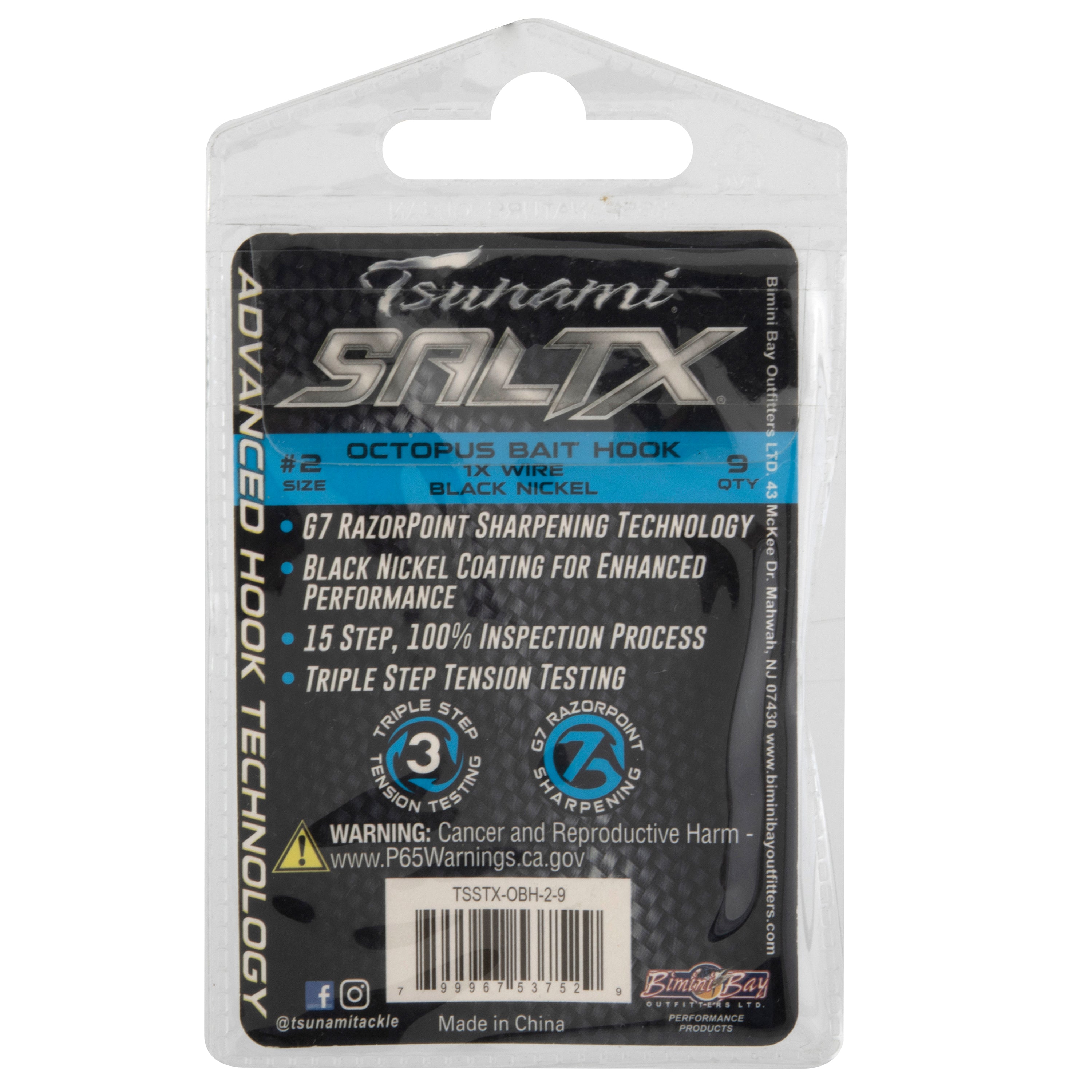キンク / ツナミ Tsunami Kink Tsunami SaltX Octopus Hook Guide Pack | Tsunami Fishing & Tackle