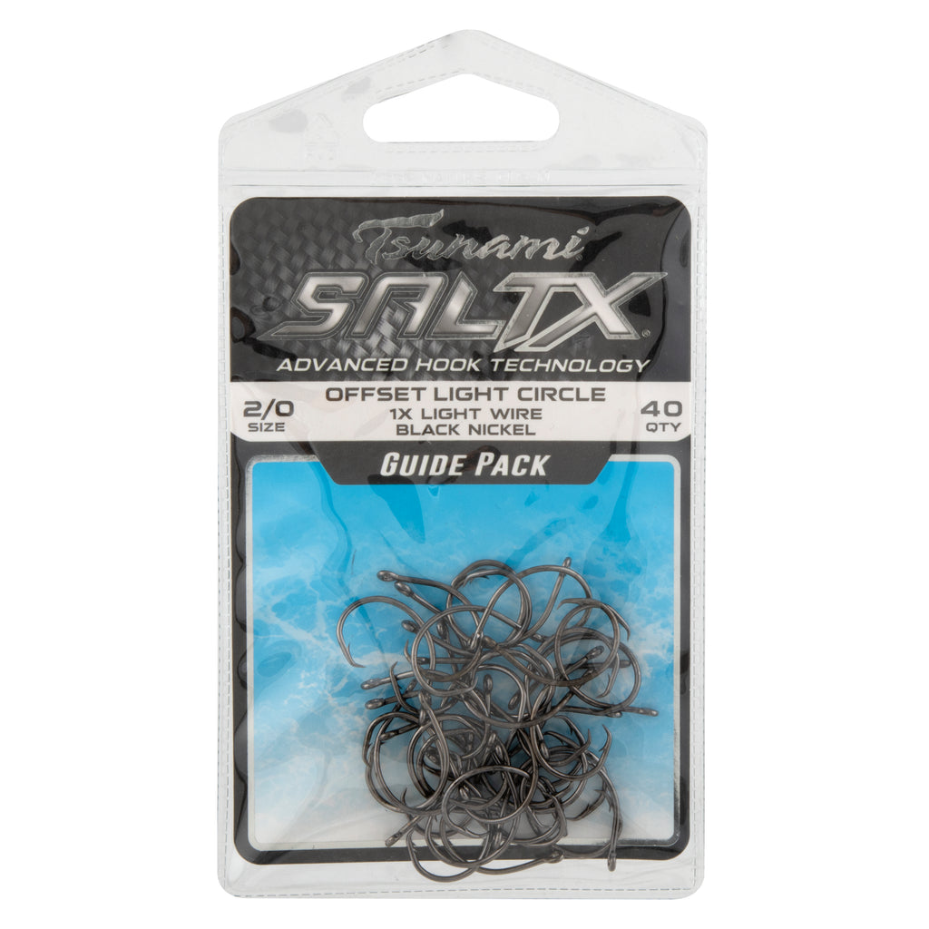 Tsunami SaltX Offset Light Circle Hook Guide Pack