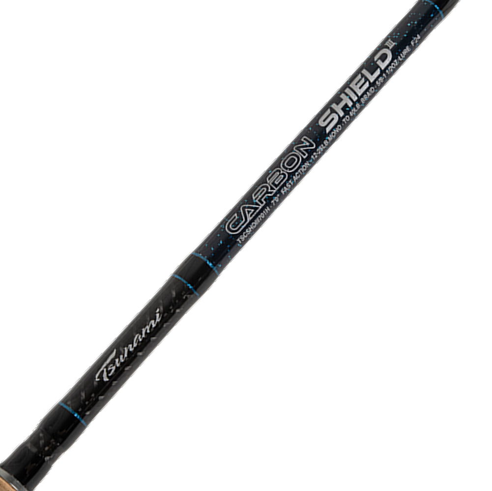 tsunami carbon shield ii tscshdii701m spinning rod Slow Pitch Tsunami Fishing Tackle Experience modern innovation with the confidence and performance to handle the toughest challenges on the water. Tsunami TSCSHDIII701ML-SF Carbon Shield III