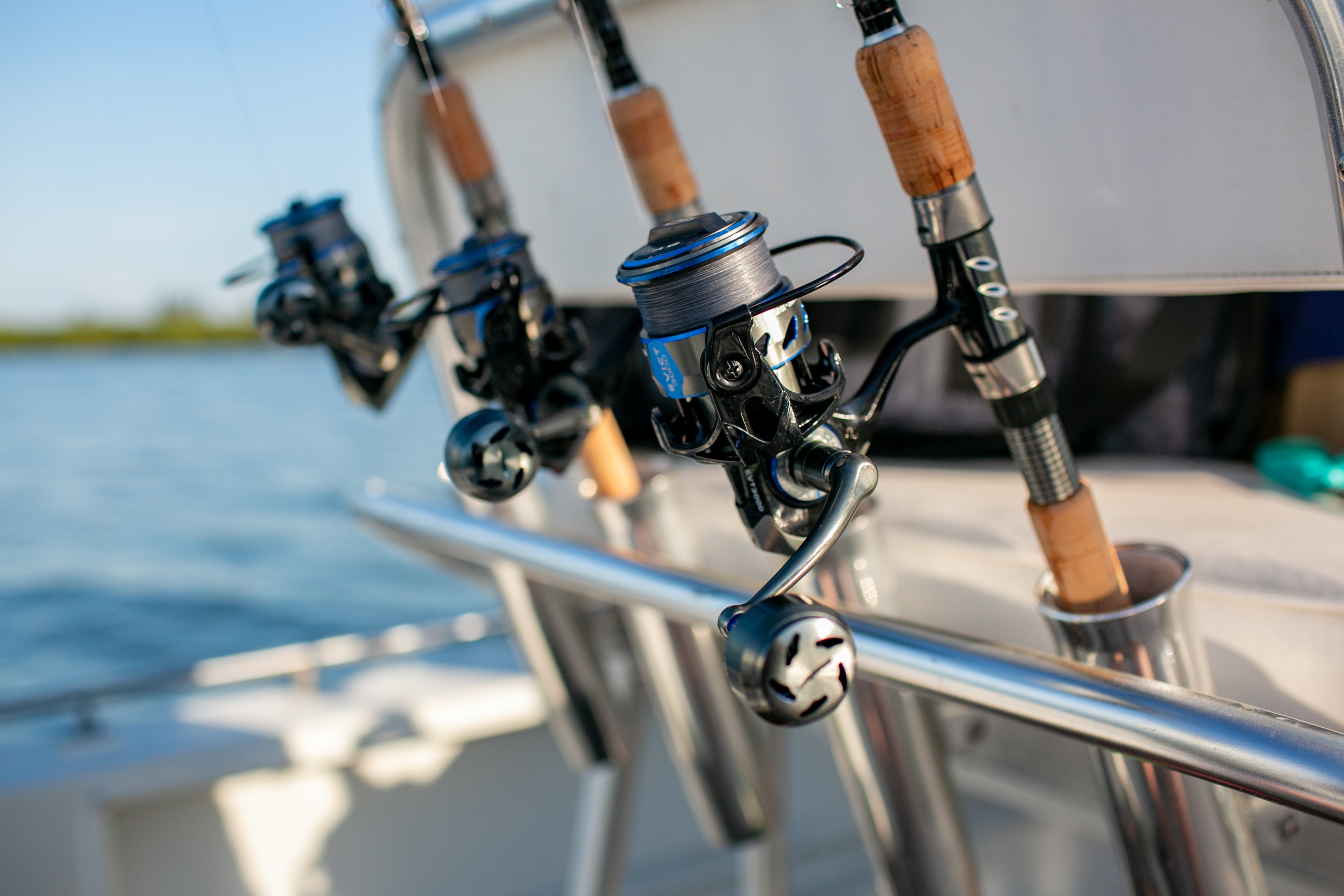 Big Game Rod Rack Holds 18 Rods and Reels for Inshore and Offshore